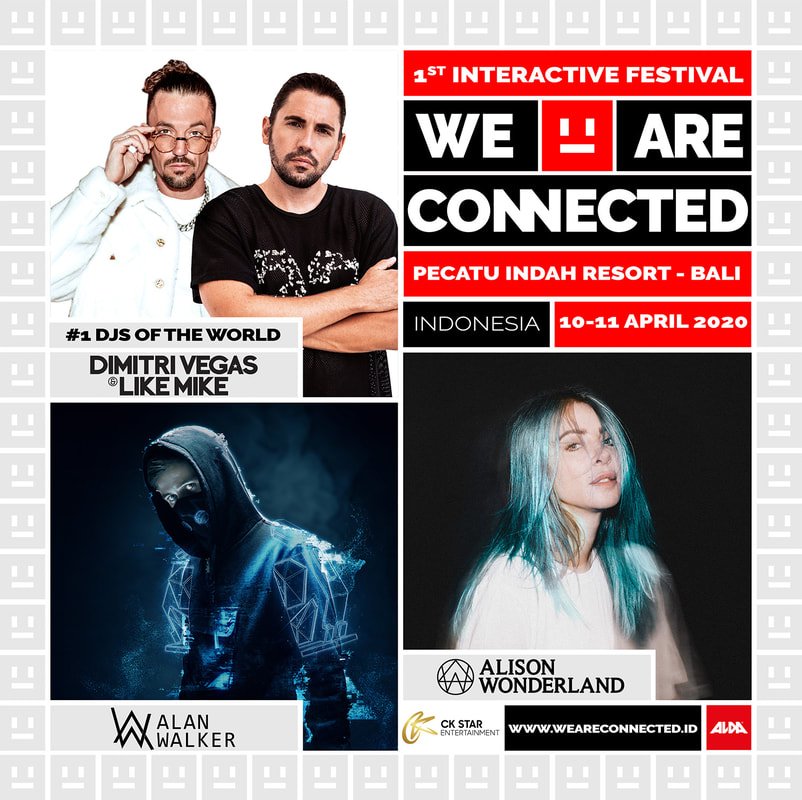 Poster for We Are Connected Festival lineup phase 1