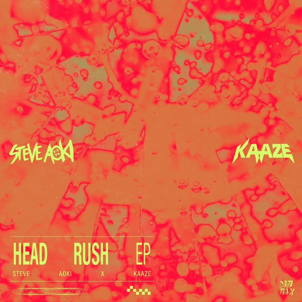 Artwork from Steve Aoki and KAAZE for Head Rush EP