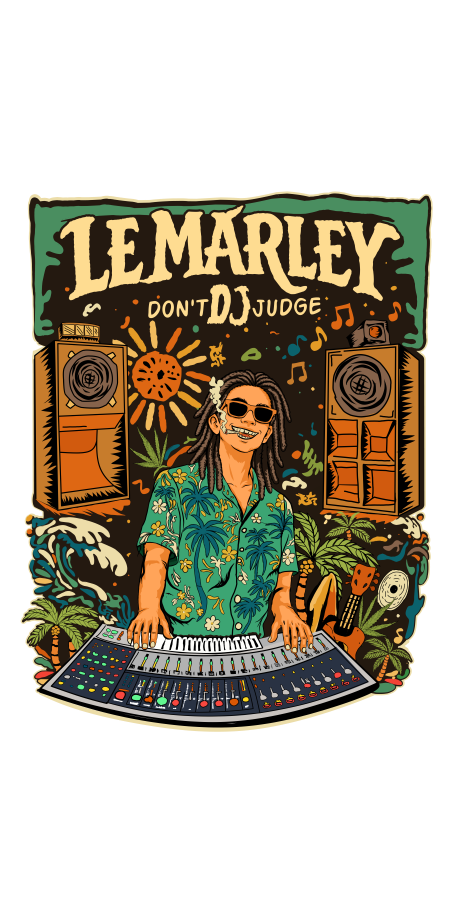 Artwork from Le Marley for DJ (Don't Judge)