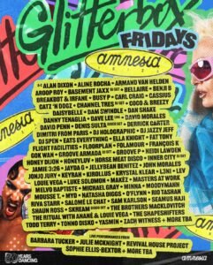 Lineup for Glitterbox Ibiza