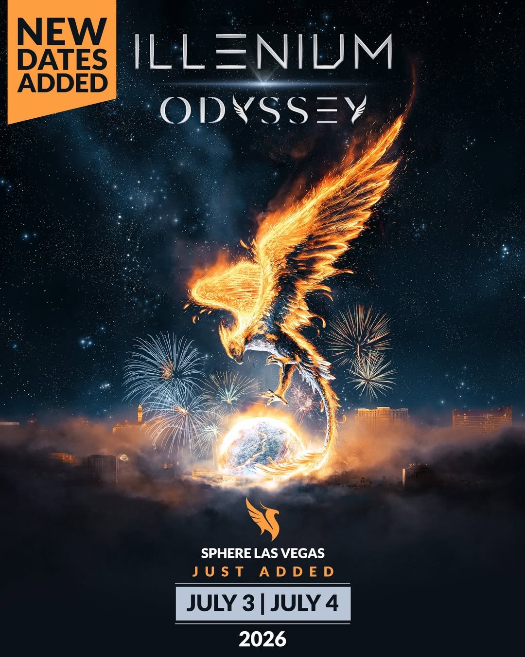 ILLENIUM Adds ODYSSEY Vegas Sphere Dates in July