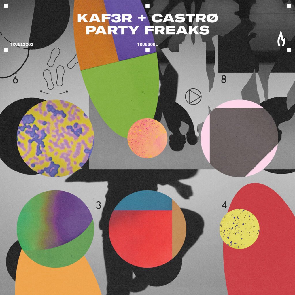 Artwork from KAF3R & CASTRØ for Party Freaks