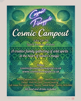 Cosmic Campout1 Flyer from Cosmic Pineapple