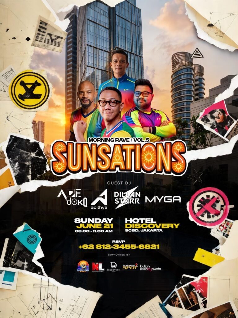 SUNSATIONS FEED Flyer from Morning Rave Jakarta