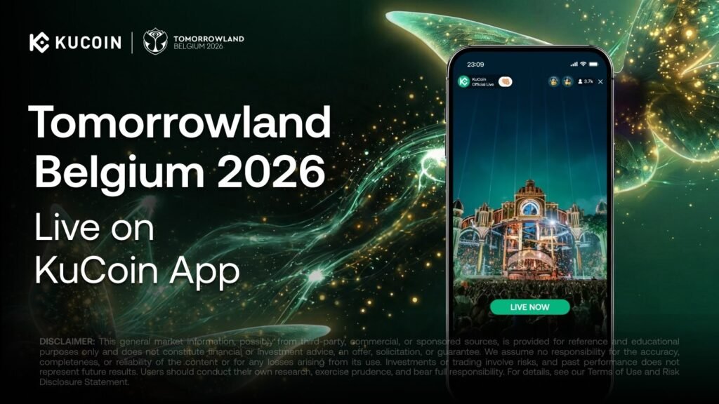 KuCoin KuCoin livestream Tomorrowland