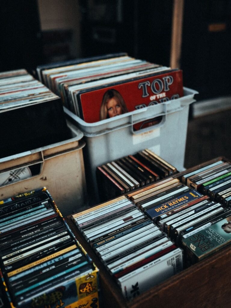 Photo of vinyl and CD